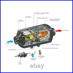 Diesel Heater 12V Caravan Camper Van Air Motorhome 5KW Night Parking LCD UK