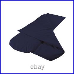 Duvalay Single Sleeping Bag Comfort Navy 4.5 Tog w. 4cm Base Camper Van Motorhome