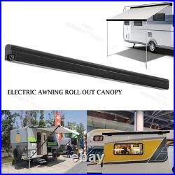 ELECTRIC AWNING WIND ROLL OUT SUN CANOPY CAMPERVAN MOTORHOME VAN RV With SWITCH