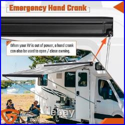 ELECTRIC AWNING WIND ROLL OUT SUN CANOPY CAMPERVAN MOTORHOME VAN RV With SWITCH