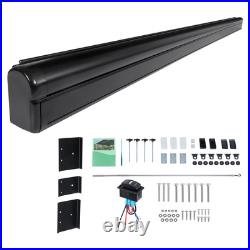 Electric Awning Wind Roll Out Sun Canopy Black Campervan Motorhome Van 260cm