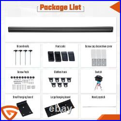 Electric Awning Wind Roll Out Sun Canopy Black Campervan Motorhome Van 260cm