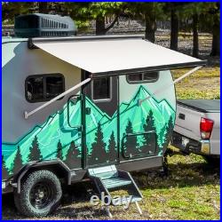 Electric Awning Wind Roll Out Sun Canopy Campervan Motorhome Van RV With Switch Electric Awning Wind Roll Out Sun Canopy Campervan Motorhome Van RV With Switch