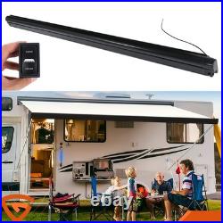 Electric Awning Wind Roll Out Sun Canopy Campervan Motorhome Van RV With Switch UK