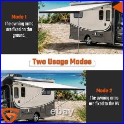 Electric Awning Wind Roll Out Sun Canopy Campervan Motorhome Van RV With Switch UK