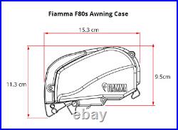 Fiamma Awning F80s 340 Titanium Case Royal Grey Fabric Motorhome Caravan Van