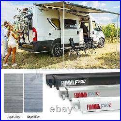 Fiamma F80s Awning Wind Roll Out Sun Canopy Blue/grey Campervan Motorhome Van