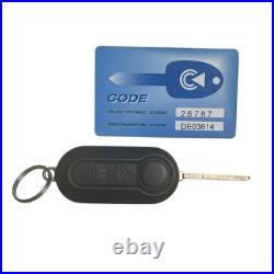 Fiat Ducato Ignition Key Fob And Code Key Code Info Card. Motorhome Camper Van