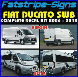 Fiat Ducato Swb L1 Motorhome Vinyl Graphics Stickers Decals Stripes Camper Van