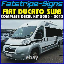 Fiat Ducato Swb L1 Motorhome Vinyl Graphics Stickers Decals Stripes Camper Van