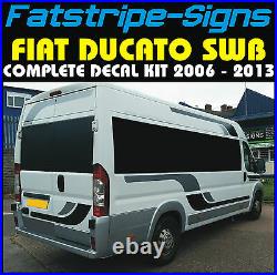 Fiat Ducato Swb L1 Motorhome Vinyl Graphics Stickers Decals Stripes Camper Van