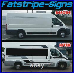 Fiat Ducato Swb L1 Motorhome Vinyl Graphics Stickers Decals Stripes Camper Van