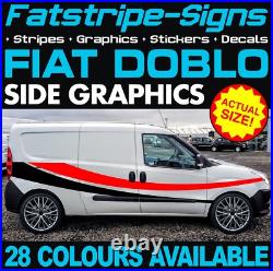 Fits Fiat Doblo Stripes Graphics Stickers Decals Vinyl Camper Van Motorhome