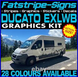 Fits Fiat Ducato Graphics Stickers Decals Camper Van Motorhome EXLWB ADVENTURE