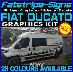 Fits Fiat Ducato Graphics Stickers Decals Camper Van Motorhome EXLWB ADVENTURE