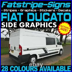 Fits Fiat Ducato Graphics Stripes Stickers Decals Camper Van Motorhome EXLWB L4