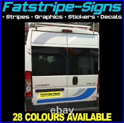 Fits Fiat Ducato Graphics Stripes Stickers Decals Camper Van Motorhome EXLWB L4