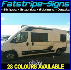 Fits Fiat Ducato Graphics Stripes Stickers Decals Camper Van Motorhome EXLWB L4