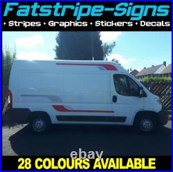 Fits Fiat Ducato Graphics Stripes Stickers Decals Camper Van Motorhome EXLWB L4