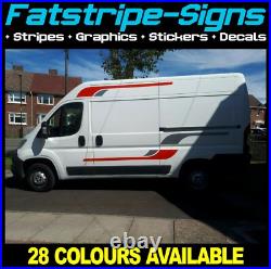 Fits Fiat Ducato Graphics Stripes Stickers Decals Camper Van Motorhome EXLWB L4