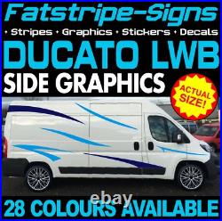 Fits Fiat Ducato Graphics Stripes Stickers Decals Camper Van Motorhome LWB L3