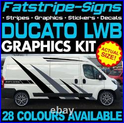 Fits Fiat Ducato Graphics Stripes Stickers Decals Camper Van Motorhome LWB L3