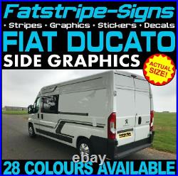 Fits Fiat Ducato Graphics Stripes Stickers Decals Camper Van Motorhome LWB L3