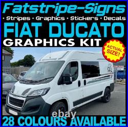 Fits Fiat Ducato Graphics Stripes Stickers Decals Camper Van Motorhome MWB L2