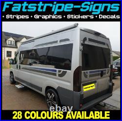 Fits Fiat Ducato Graphics Stripes Stickers Decals Camper Van Motorhome SWB L1