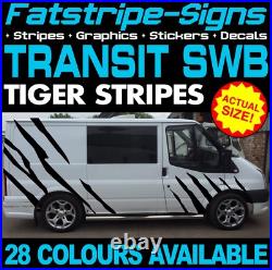 Fits Ford Transit Graphics Stickers Decal Camper Van Motorhome SWB TIGER STRIPES