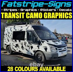 Fits Ford Transit Graphics Stickers Decals Camper Van Motorhome EXLWB CAMO KIT Fits Ford Transit Graphics Stickers Decals Camper Van Motorhome EXLWB CAMO KIT