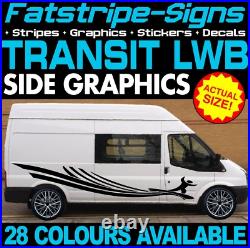 Fits Ford Transit Graphics Stickers Decals Camper Van Motorhome LWB SURFER