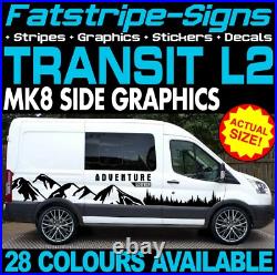 Fits Ford Transit Graphics Stickers Decals Camper Van Motorhome Mk8 L2 MWB