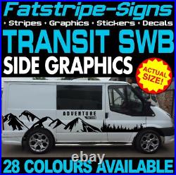 Fits Ford Transit Graphics Stickers Decals Camper Van Motorhome SWB ADVENTURE