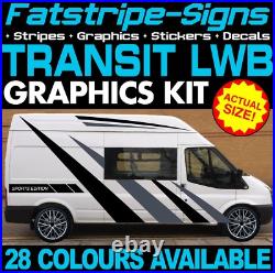 Fits Ford Transit Graphics Stickers Decals Stripes Camper Van Motorhome LWB