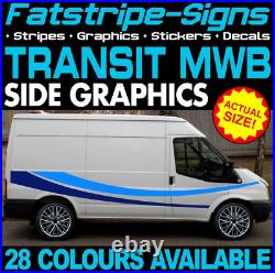 Fits Ford Transit Graphics Stickers Decals Stripes Camper Van Motorhome MWB