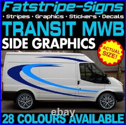 Fits Ford Transit Graphics Stickers Decals Stripes Camper Van Motorhome MWB