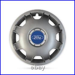 For Ford Transit Motorhome Camper Van 15 4x Hub Caps Deep Dish Wheel Trims