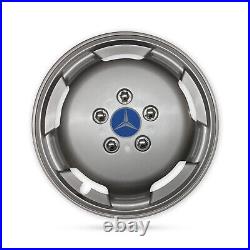 For Mercedes Benz Vito Motorhome Camper Van 4x 16 Silver Wheel Trims Caps Blue