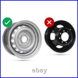 For Vauxhall Movano Motorhome Camper Van 4x 16 Silver Wheel Trims Hub Caps Red