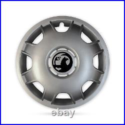 For Vauxhall Vivaro Motorhome Camper Van 16 4x Hub Wheel Trims Caps Black