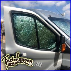 Ford Transit MK8 2014+ Thermal Window Screen Blinds Motorhome Camper Van Cab set