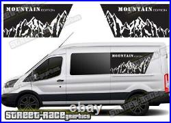 Ford Transit Motorhome Camper van 054 Mountain graphics stickers campervan decal