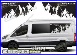 Ford Transit Motorhome Camper van 057 Mountain graphics sticker campervan decal