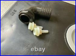 Fresh / Waste Water Tank Container & Fittings 80 Litre Motorhome Camper Van RV