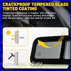 Front Right 780x240mm Dark Tint Sliding Window Motorhome Waterproof Universal