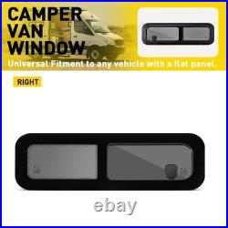 Front Right 780x240mm Dark Tint Sliding Window Motorhome Waterproof Universal