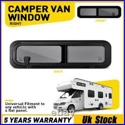 Front Right 780x240mm Dark Tint Sliding Window Motorhome Waterproof Universal