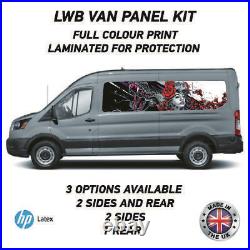 Full Colour Printed Lwb Van Panel Wrap Kit 11 Motorhome Campervan Vinyl LWBFC11