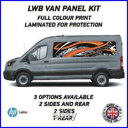 Full Colour Printed Lwb Van Panel Wrap Kit 12 Motorhome Campervan Vinyl LWBFC12